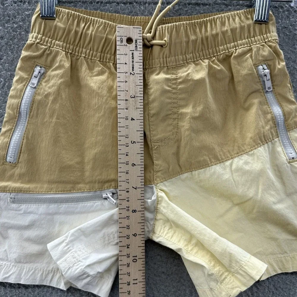 Wonder Nation Shorts Boys Size Small Beige Color Block Casual Shorts Boys Size S